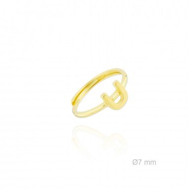 Bague en Argent | Lettre U