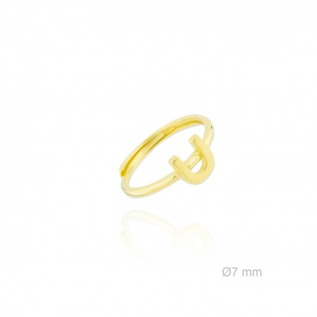 Bague en Argent | Lettre U