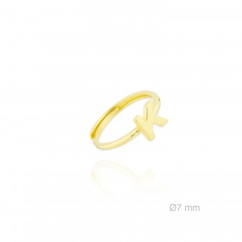 Bague en Argent | Lettre K