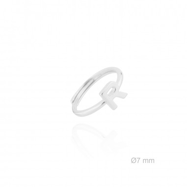 Bague en Argent | Lettre R
