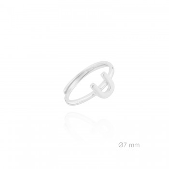 Silver ring | Letter U