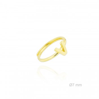 Silver ring | Letter V