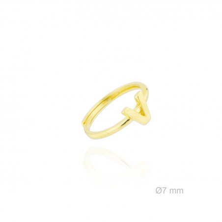 Silver ring | Letter V
