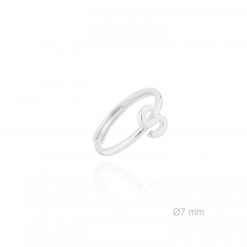 Bague en Argent | Lettre S