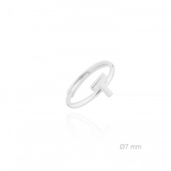 Bague en Argent | Lettre T