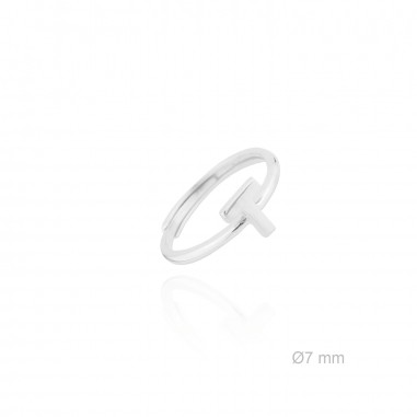 Silver ring | Letter T