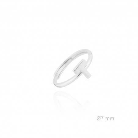 Silver ring | Letter T