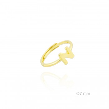 Silver ring | Letter N
