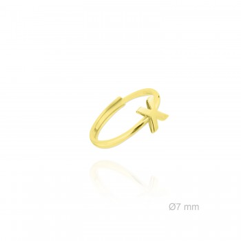 Bague en Argent | Lettre X
