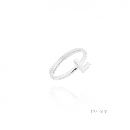 Silver ring | Letter L