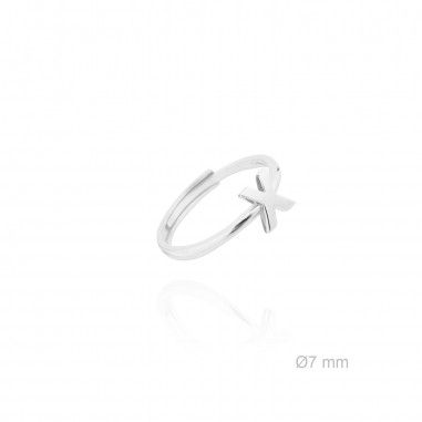 Silver ring | Letter X