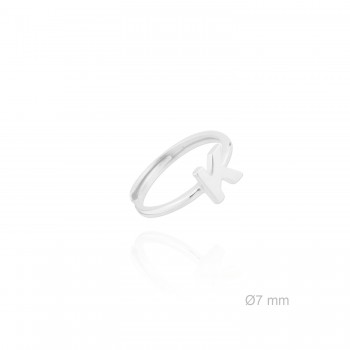 Bague en Argent | Lettre K