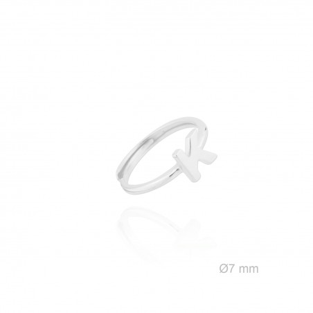 Silver ring | Letter K