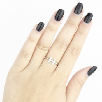 Sortija de Plata de Ley | H 2