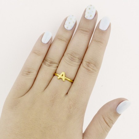 Silver ring | Letter A