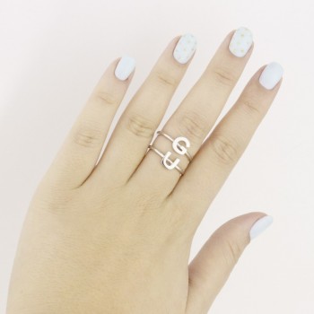 Bague en Argent | Lettre G 2