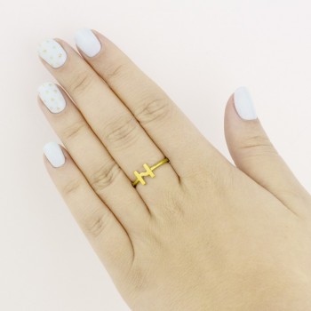 Silver ring | Letter H 2