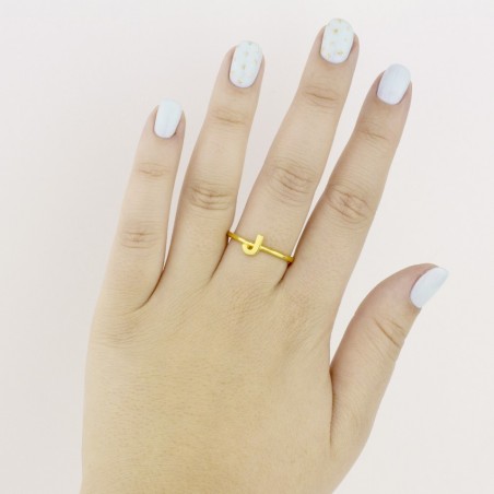Bague en Argent | Lettre J