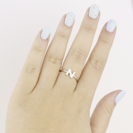 Silver ring | Letter N