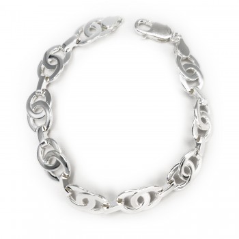Pulsera Plata Lisa Plateada