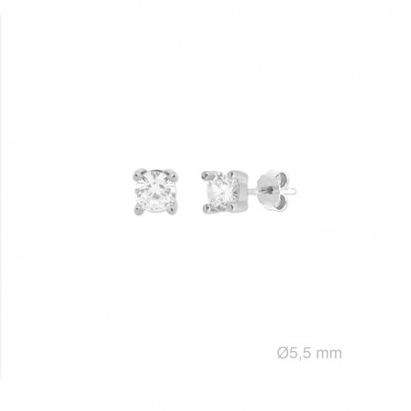 Silver Earrings with Cubir Zirconium