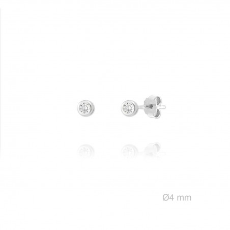 Silver Earrings with Cubir Zirconium
