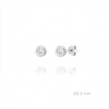 Silver Earrings with Cubir Zirconium