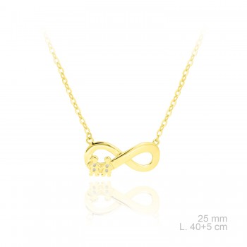 Silver Necklaces with Cubic...