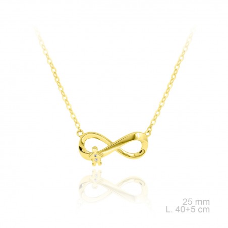 Gargantilla de Plata de Ley y circonitas