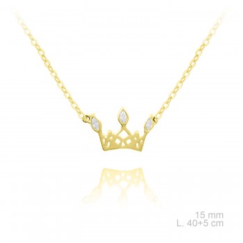 Silver Necklaces with Cubic...