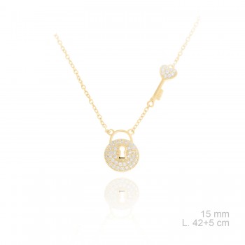 Silver Necklaces with Cubic...