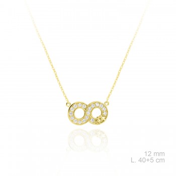 Silver Necklaces with Cubic...