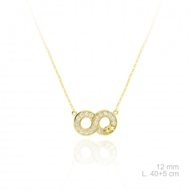 Silver Necklaces with Cubic Zirconium 