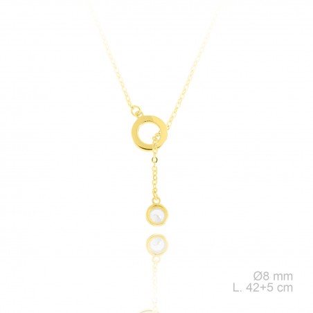 Gargantilla de Plata de Ley y circonitas