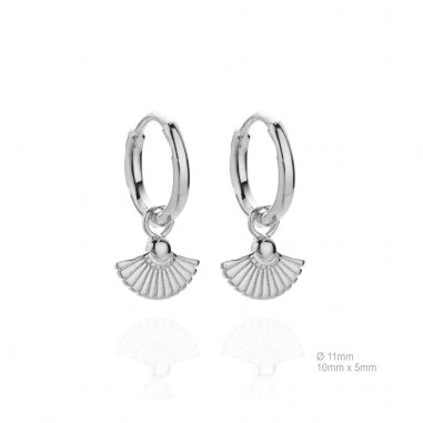 Pendientes Aro Abanico Liso