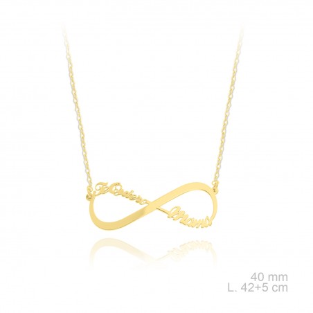 Gargantilha em Prata Esterlina e Zircões (Madrepérola)