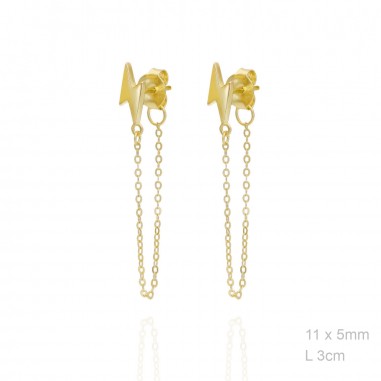 Boucles d'oreilles Argent lisse