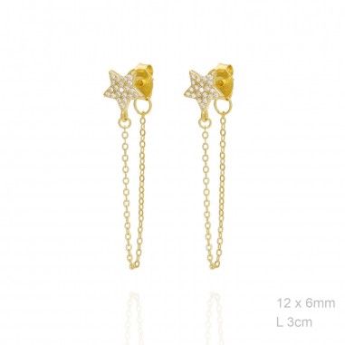 Boucles d'oreilles Zircons