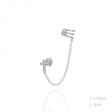Boucles d'oreilles Argent lisse
