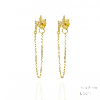 Boucles d'oreilles Zircons