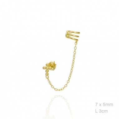 Boucles d'oreilles Argent lisse