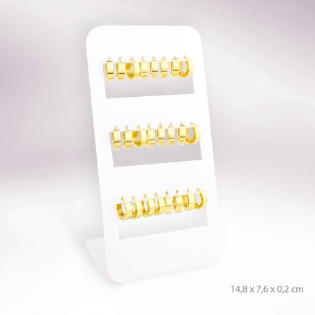 Display - 12 Stainless steel earrings