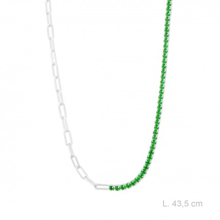 Sautoir en Argent avec oxyde de zirconium