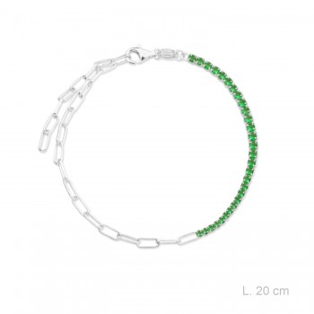 Pulsera de Plata de Ley con...