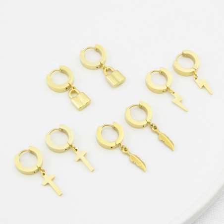 Display - 12 Stainless steel earrings