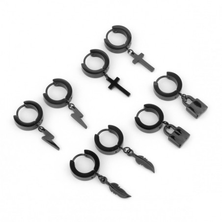 Display - 12 Stainless steel earrings