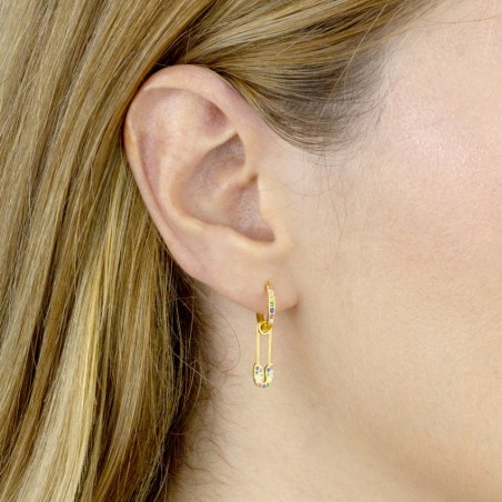 Pendientes de Plata de Ley con circonitas