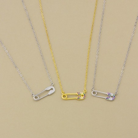 Sautoir en Argent avec oxyde de zirconium