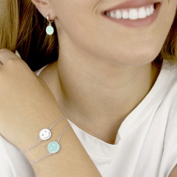 Pulsera Smiley Azul 2
