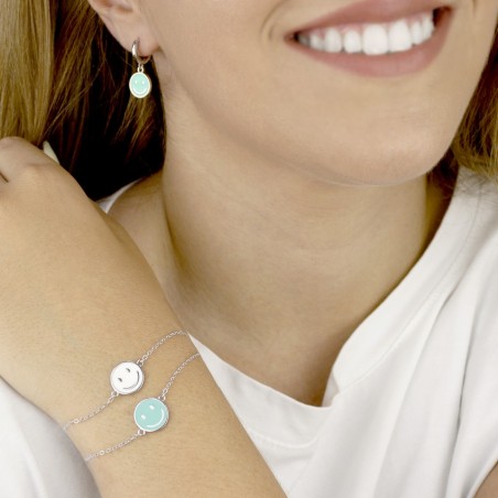 Pulsera Smiley Azul